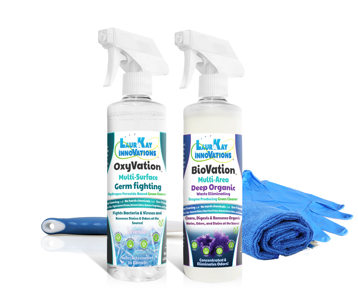 Drain, Stain and Odor Cleaning Bundle - OxyVation and BioVation – LauraKay  Innovations